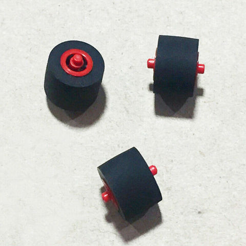 Pressure Pinch Roller Card Seat Audio Belt Pulley 9mm*6.3mm*1.5mm Red Core Axi Tape Recorder Amplifiers Walkman Pulley Wheel NEW ► Photo 1/6