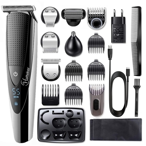 multi all in one kits professional hair clipper for men waterproof hair trimmer beard shaver electric hair cutter machine kits ► Photo 1/4