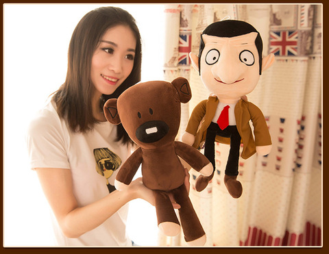 80cm Movie Mr Bean Teddy Bear Cute Plush Stuffed Toys Bear Plush Toys For Children Birthday Present Gifts ► Photo 1/6