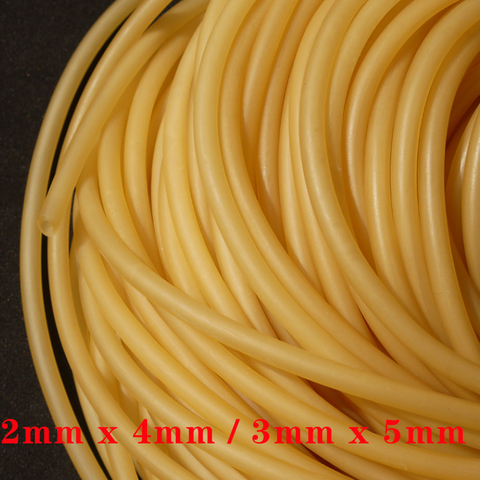2mm x 4mm 3mm x 5mm Nature Latex Rubber Hoses Flexible Pipe High Resilient Elastic Surgical Medical Tube Soft Slingshot Catapult ► Photo 1/4