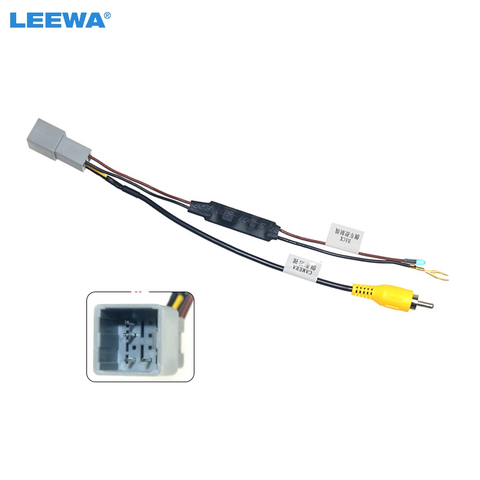 LEEWA Car Parking Rear Camera Video Plug Converter Cable For Honda Fit Greiz City parking Reverse Wire Adapter #CA6562 ► Photo 1/6