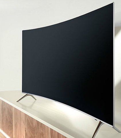 75'' inch 4k curved screen monitor led smart wifi Television TV ► Photo 1/6