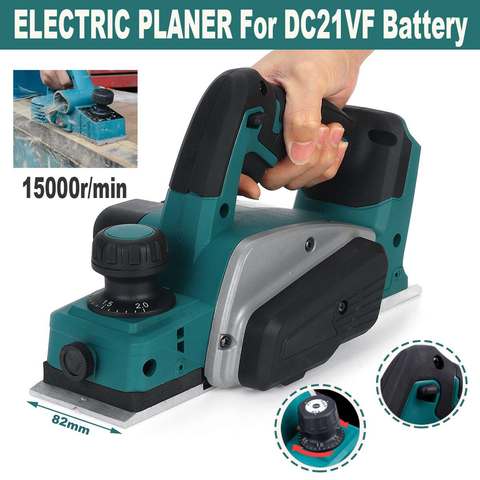 18V 15000rpm Rechargeable Electric Planer Cordless Handheld for Makita 18V Battery Wood Cutting Tool with Wrench Drillpro Tool ► Photo 1/6