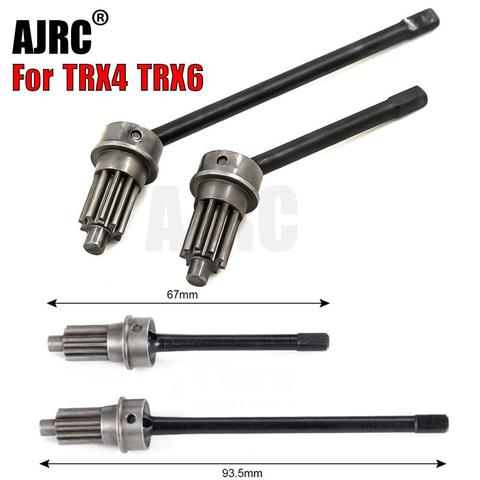 For 1/10 TRAXXAS TRX4 TRX6 metal drive shaft front wheel door bridge drive output shaft universal joint CVD ► Photo 1/6