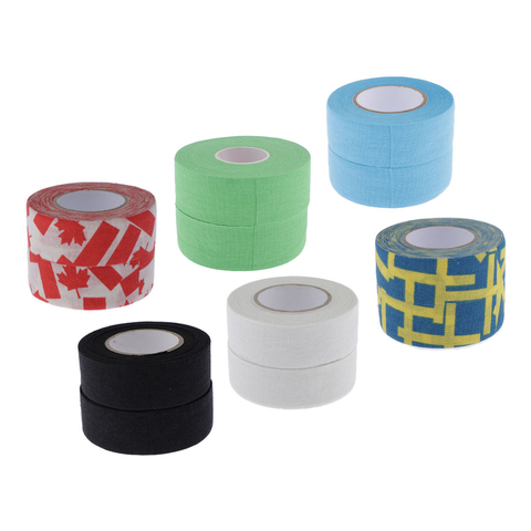 Wear Resistant Hockey Stick Grip Handle Tape (2 Rolls, 1 inch x 11 Yards), 6 Colors for your choose ► Photo 1/6