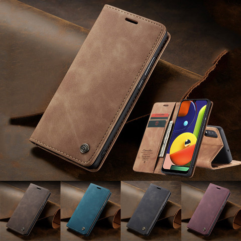 Retro Flip Leather Case for Samsung Galaxy A51 A71 A81 A91 A41 A31 A21S Wallet Cover For Samsung A50 A70 A40 A30 A20 A10 S Cases ► Photo 1/6