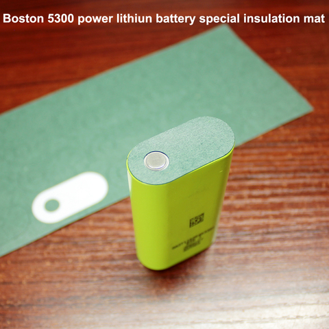 100pcs/lot Boston 5300 power lithium battery flat head special insulation mat meso mat 18650 battery green insulation mat ► Photo 1/6