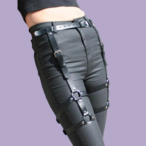 Leather Sword Belt Waist Garter Handmade Body Bondage Sexy Leg Suspenders Restraints Harness Erotic Stockings Lingerie ► Photo 1/6