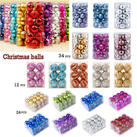 Christmas Tree Balls Baubles Hanging Sphere Ornament Party Xmas Home Decorations ► Photo 1/6