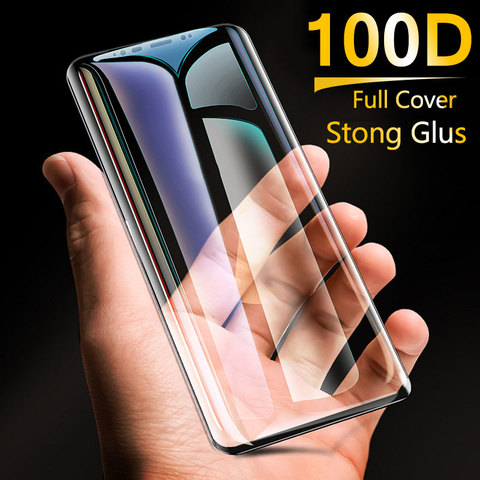 Full Curved Tempered Glass for Samsung Galaxy S8 S9 Plus Note 9 8 Screen Protector for Samsung A8 A6 2022 Protective Glass ► Photo 1/6