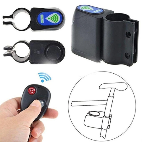 GOBYGO Anti-Theft Bike Lock Cycling Security Lock Wireless Remote Control Vibration Alarm 110dB Bicycle Anti-Theft Alarm Bicycle ► Photo 1/6