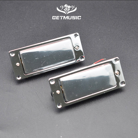 LP 6 String Mini Sealed Pickup Humbucker With Metal Pickup Ring Neck Chrome ► Photo 1/6