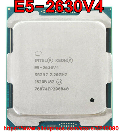Intel Xeon CPU E5-2630V4 SR2R7 2.20GHz 10-Cores 25M LGA2011-3 E5-2630 V4 processor E5 2630V4 free shipping E5 2630 V4 ► Photo 1/1