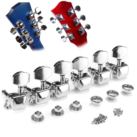 1pc Guitar Tuning Pegs Open Machine Heads Tuners Keys Oval Button Acoustic For Folk Guitar Parts Tuning Peg Parts ► Photo 1/6