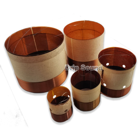 2pcs 19.1/25.5/35.5/38.5/49.5/51.5/61/61.5/63.5mm Core Bass Voice Coil KSV Kapton Woofer Sound Drive Speaker Repair Parts ► Photo 1/6