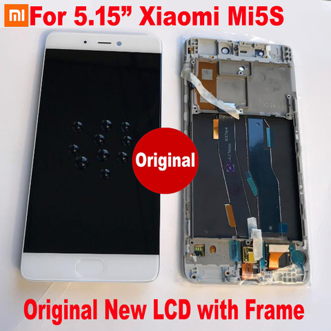 Original Xiaomi Mi5s 5s Mi 5s Plus With Fingerpint LCD Display 10 Touch Panel Screen Digitizer Assembly with Frame Glass Sensor ► Photo 1/3