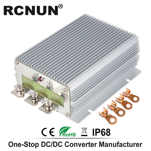 RCNUN High Efficiency 12V-48V 15 Amp Step Up DC to DC Power Converter 12V to 48V 10A DC-DC Boost Voltage Regulator ► Photo 1/6