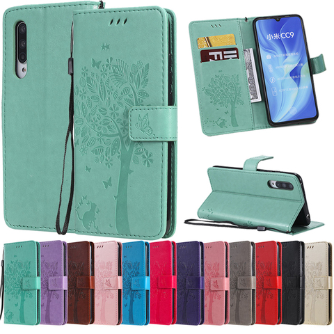 Embossing Print Case For Xiaomi Mi A1 A2 A3 Lite Pocophone F1 Flip Wallet Case For Xiaomi 5 6 7 8 9 lIte 9SE Note 10 CC9 CC9E ► Photo 1/6