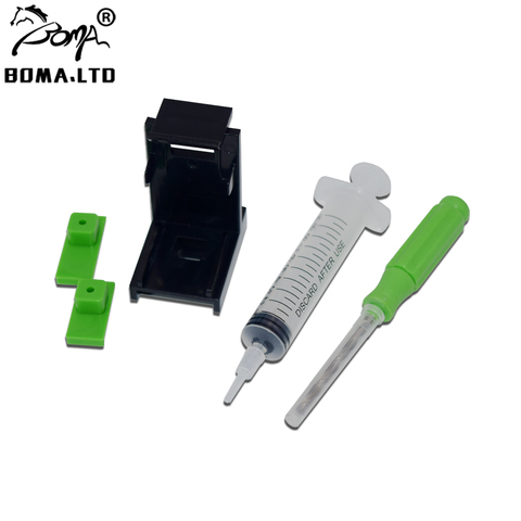BOMA.LTD Ink Refill Cartridge Clip Rubber Pads Syringe Tool Kit Clamp For HP 46 64 67 305 124 124XL 305XL 67XL 805XL 62XL 303XL ► Photo 1/6