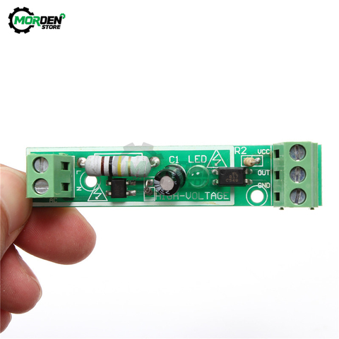 220V 1 Channel PLC Optocoupler Isolation Module Isolated Board with Din Rail Holder PLC Processors TTL level Output 3-5V ► Photo 1/6