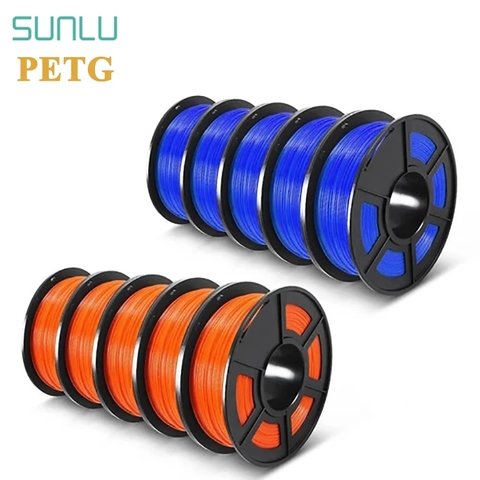 SUNLU PETG 3D Filament 1.75mm 3D Printer Filament Plasic PETG Good Toughness Printing Materials 10rolls/set ► Photo 1/6