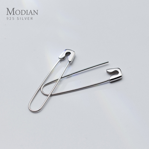 Modian Vintage Hyperbole Big Pin Dangle Earring for Women Sterling Silver 925 Simple Drop Earring Original Fine Jewelry Gift ► Photo 1/4