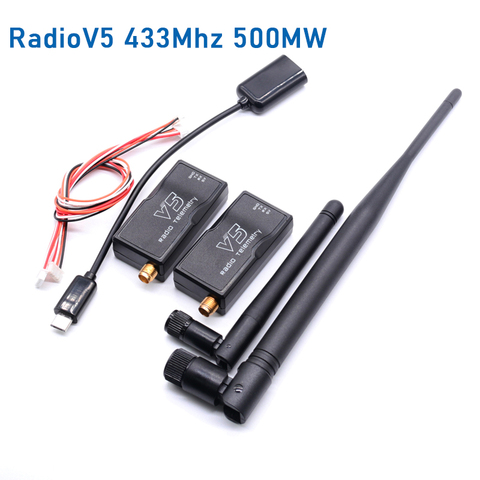 3DR Radio V5 Telemetry 433Mhz 915Mhz 100MW/500MW Air and Ground Data Transmit Module with OTG cables for APM 2.8 /Pixhawk 2.4.8 ► Photo 1/6