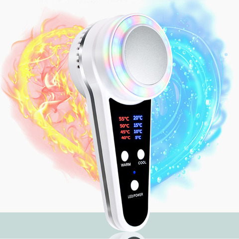 Cryotherapy Face Care Device Hot Cold Hammer Blue Photon Acne Treatment Skin Beauty Massager Lifting Rejuvenation Facial Machine ► Photo 1/6