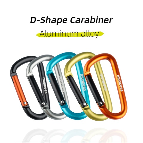 AceCamp D-shape Carabiner for Keys Mini,Small Aluminum Keychain holder Outdoor Accessories Backpack hook  Bottle Buckle ► Photo 1/6