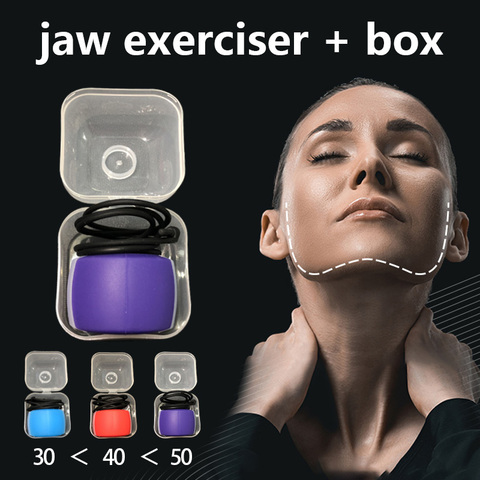 jaw exerciser massaging ball Fitness Face Masseter men facial pop go mouth jawline Jaw Muscle Exerciser chew ball training gift ► Photo 1/6