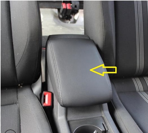 Microfibre Leather Center Armrest Cover For Volkswagen Jetta mk5 ( 2005-2011 ) Golf 6 / Golf 7 / Tiguan 2007-2014  car interior ► Photo 1/6