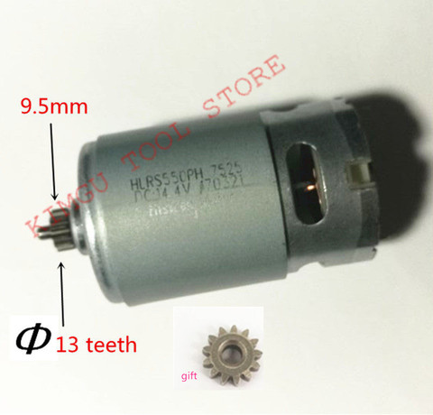 13Teeth 13 Teeth Motor 14.4V Replace for BOSCH GSR14.4-2-LI  PSR 14,4 li-2 PSR14.4LI-2 PSR1440LI-2 GSR 14,4-2-li Drill engine ► Photo 1/5