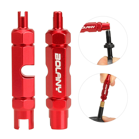 Bicycle Multifunctional Valve Repair Tool Road Bike Aluminum Alloy Schrader/Presta AV/FV Nozzles Tube Core Wrench Removal Tool ► Photo 1/6
