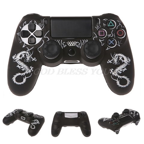 Chinese Dragons Silicone Gamepad Cover Case + 2 Joystick Caps For PS4 Controller Drop Shipping ► Photo 1/6