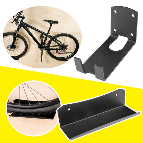 Heavy Duty Bicycle Wall Mount Heavy Cut Steel Bicycle Storage Plate Bracket With Install Screws Up to 25KGS Capacity ► Photo 1/6