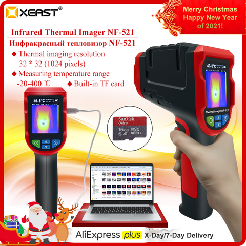 XEAST 2022 New Released  32*32 Infrared Resolution  Handheld Digital USB Thermal Imager 8GB ► Photo 1/6