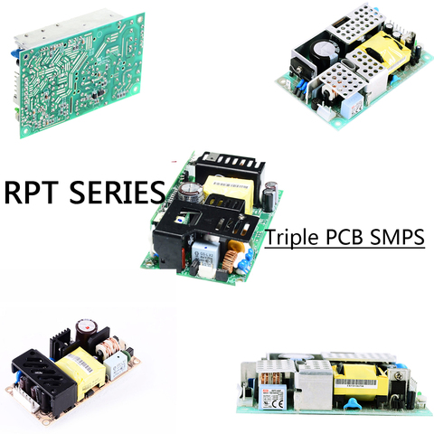 RPT-60/65/75/160 RPTG-160 A/B/C/D/03/E/F/G -C Reliable Triple Output Medical Grade SMPS MEANWELL PCB open frame FOR Hemodialysis ► Photo 1/6