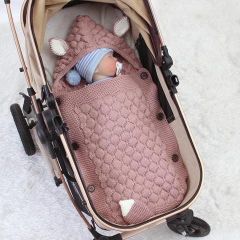Baby Sleeping Bags Envelopes 0-6M Newborn Bebes Swaddle Wrap Sleepsacks for Stroller 75*35cm Infant Kids Accessories Cartoon Fox ► Photo 1/6
