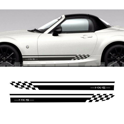 2pcs for mazda mx5 side stripes car decals graphics car sticker tu-887980 ► Photo 1/2