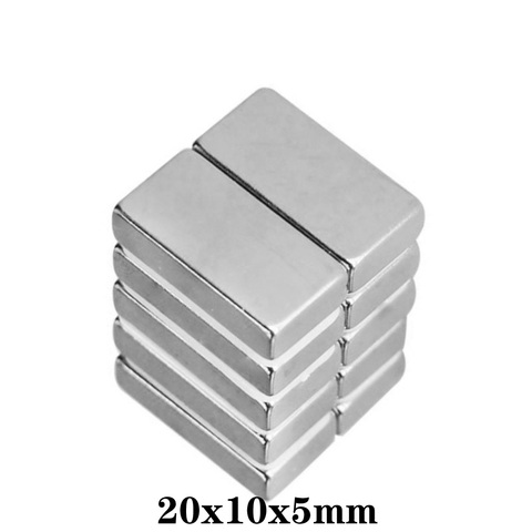 5~50pcs 20x10x5 mm Powerful Quadrate Magnetic Permanent Magnet 20x10x5mm Super Powerful magnet Neodymium Magnets 20*10*5 mm ► Photo 1/6