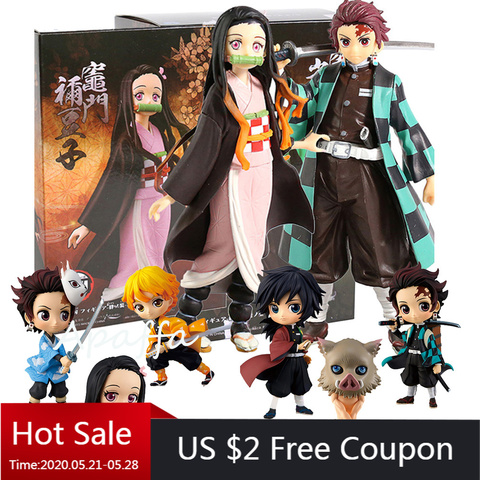 Anime Demon Slayer Kimetsu No Yaiba Tanjiro Kamado Tanjirou PVC Figure Toy  Gift