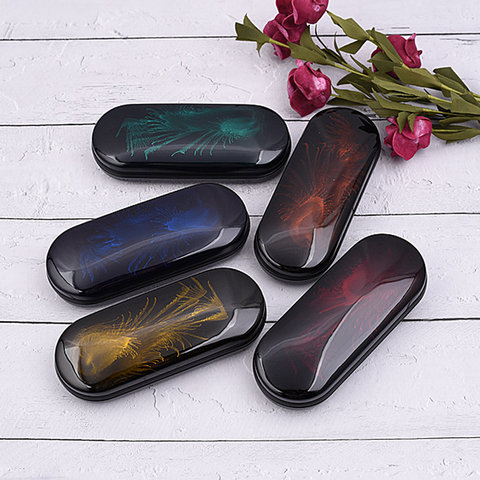 1PC hard shell paint shiny glasses case bright portable case stylish baking varnish sunglasses case glasses accessories ► Photo 1/6