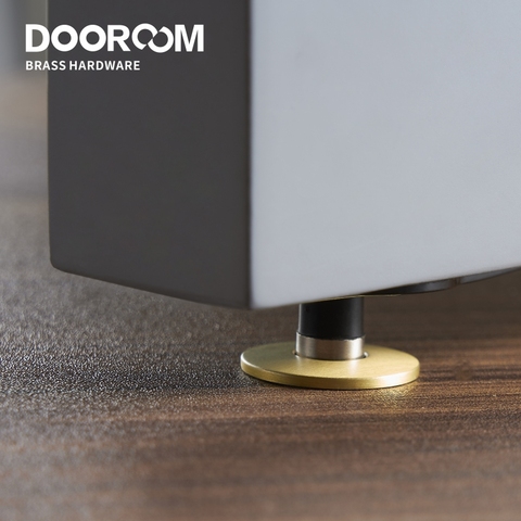 Dooroom Brass Door Stops Heavy Duty Door Holder Magnetic Invisible Door Stopper Catch ► Photo 1/6
