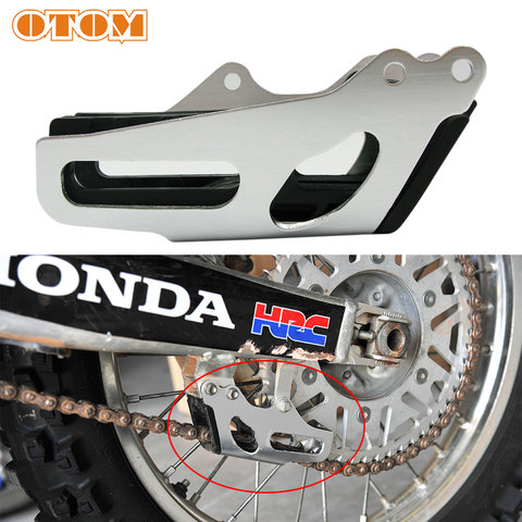 OTOM Motorcycle Chain Guide Guard Dirt Pit Bike Motocross Parts Aluminum Alloy Chain Guides And Inner Glue For HONDA CRF 250 450 ► Photo 1/6