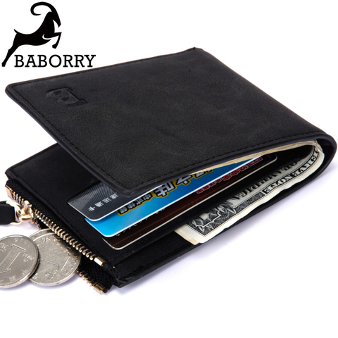 Small Mens Wallet Men Wallets Purse Men Walet Men Purse Mini Slim Vallet Card Holder Thin Money Bag for Men with Coin Pocket ► Photo 1/6