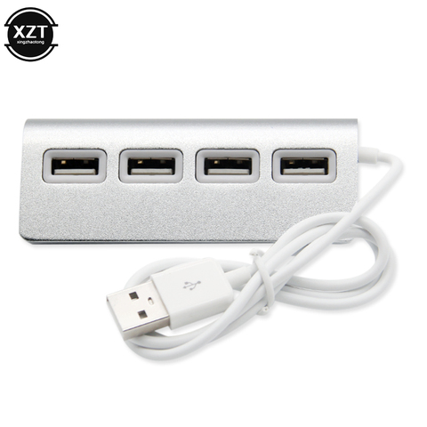 USB HUB 4 Port High Speed USB 2.0 Hub Port Portable OTG Aluminum USB Splitter for iMac Apple Macbook Air Laptop PC Tablet ► Photo 1/6