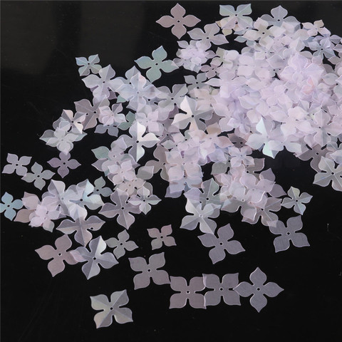 New! Matte Color Lucky Clover DIY Sequins 10mm 20mm Flat Cup Flowers Windmill Sequin Paillette For Jewelry Garments Sewing Craft ► Photo 1/6