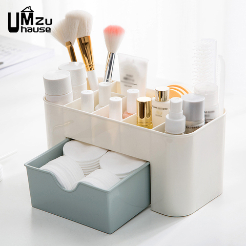 Cosmetics Storage Boxes Makeup Organizers Home Bathroom Bedroom Toiletries Organization Bathing Room Wall-Mounted Drawer Divider ► Photo 1/6