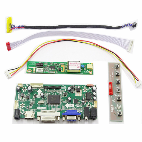 Latumab New LCD LED LVDS Controller Board Driver kit for LTN141W1-L04 HDMI + DVI + VGA 14.1'' 1280×800 30 pins ► Photo 1/6