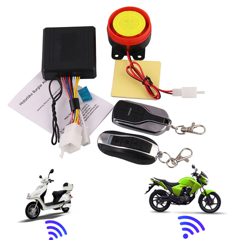 HLEST Remote Control Alarm Motorcycle Security System Car Motorcycle Theft Protection Auto Bike Moto Scooter Motor Alarm System ► Photo 1/6